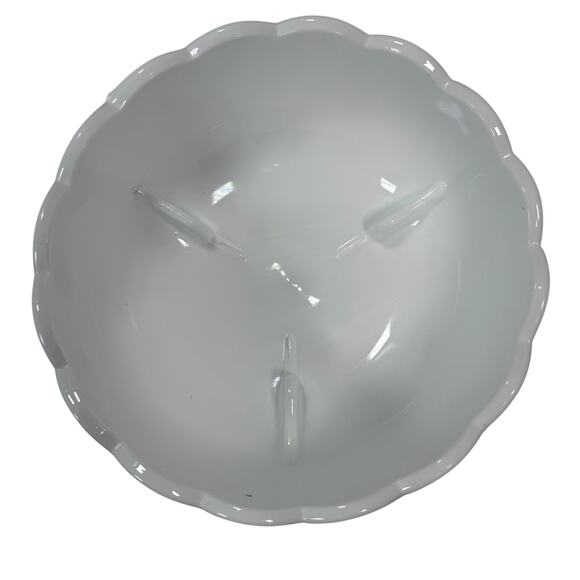 Vintage Indiana Milk Glass Teardrop Compote Pedestal Candy Dish 7.5" - Picture 4 of 6